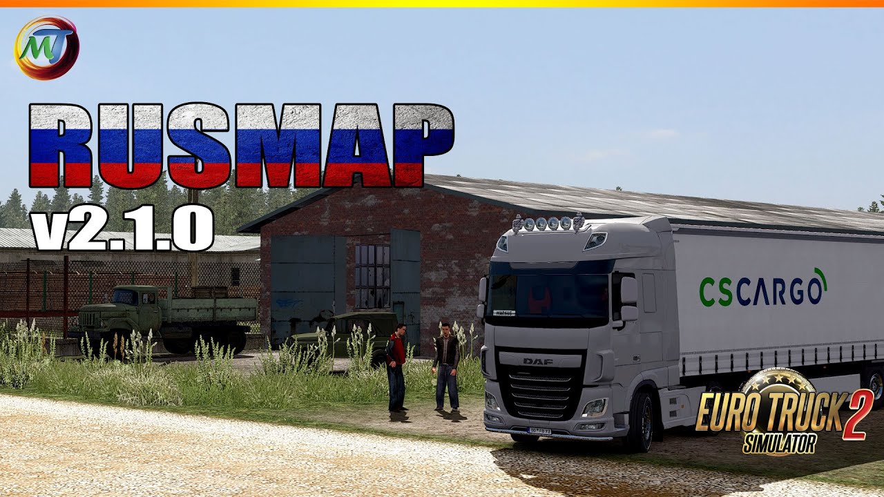 ETS2 MODS - RUSMAP v2.1.0  [ETS2 1.37]