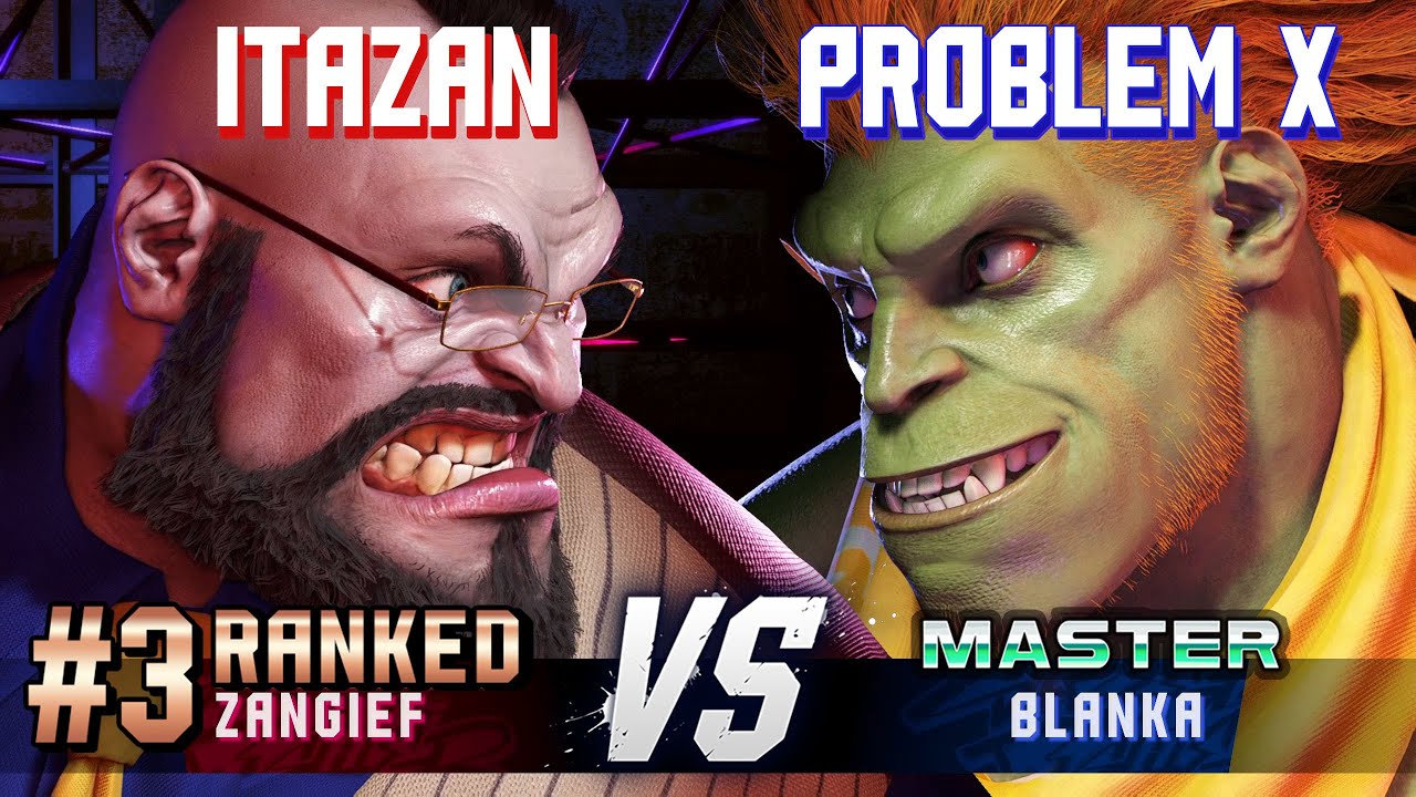SF6 ▰ ITAZAN (#3 Ranked Zangief) vs PROBLEM X (Blanka) ▰ High Level Gameplay