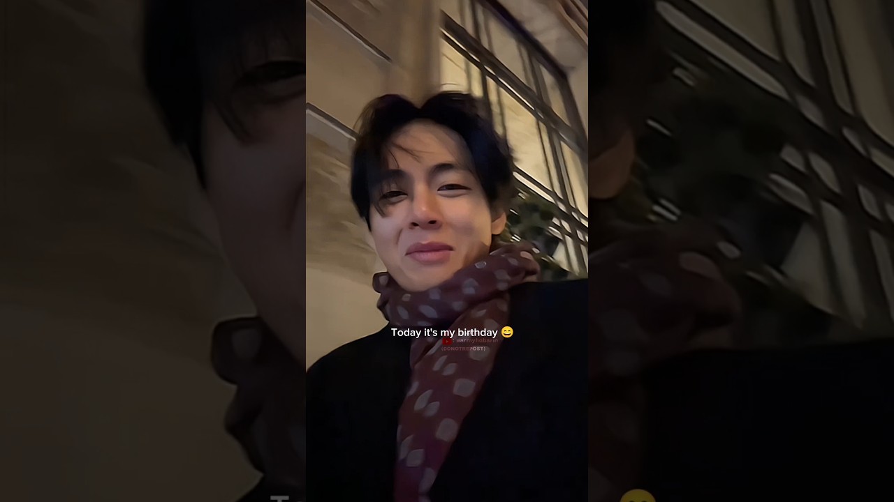 Remember when Taehyung pre-recorded this video for his birthday 😭 