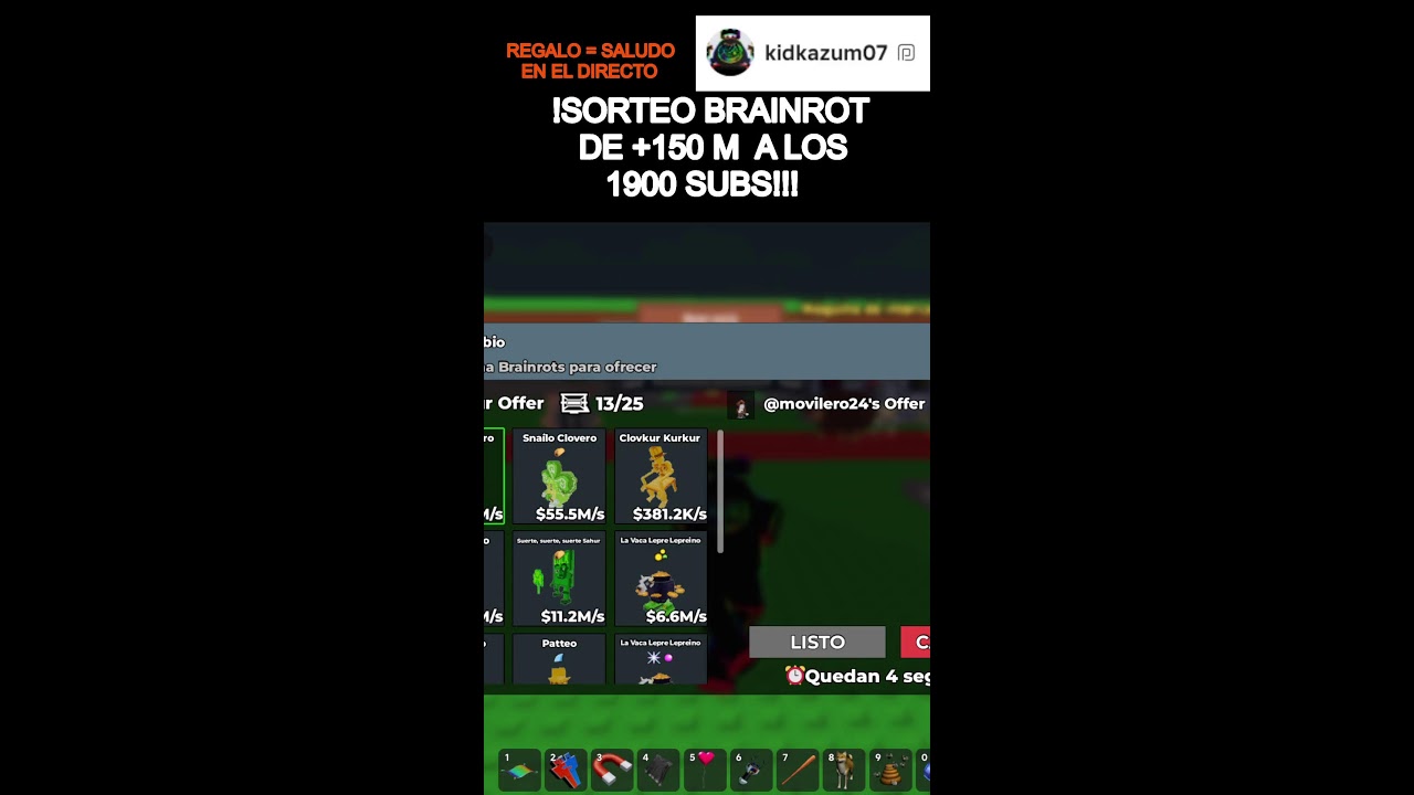 SORTEO A LOS 1900 I PINTANDO BASES #vairal #viralshort #robaunbrainrot