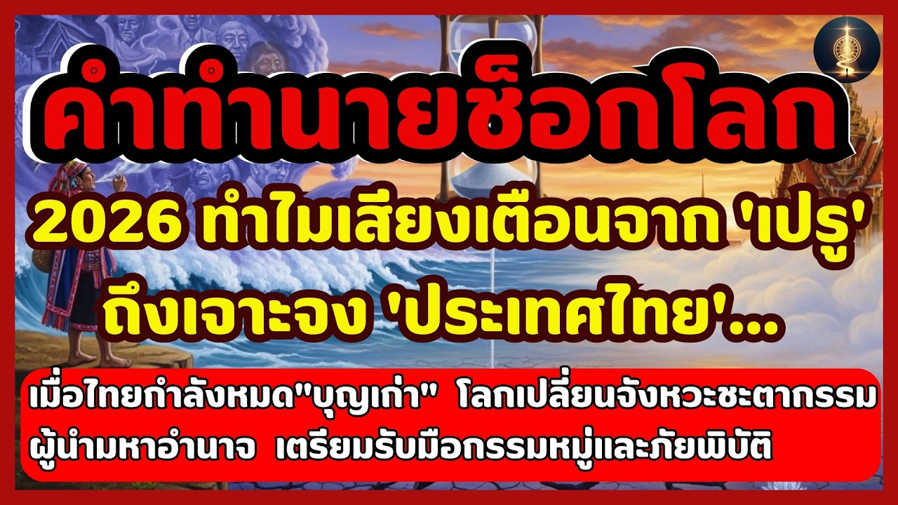 คำทำนายจากเปรู ปี 2026: สัญญาณเตือนถึงไทย บุญเก่ากำลังจะหมด? | พลังธรรมะ นำทางชีวิต