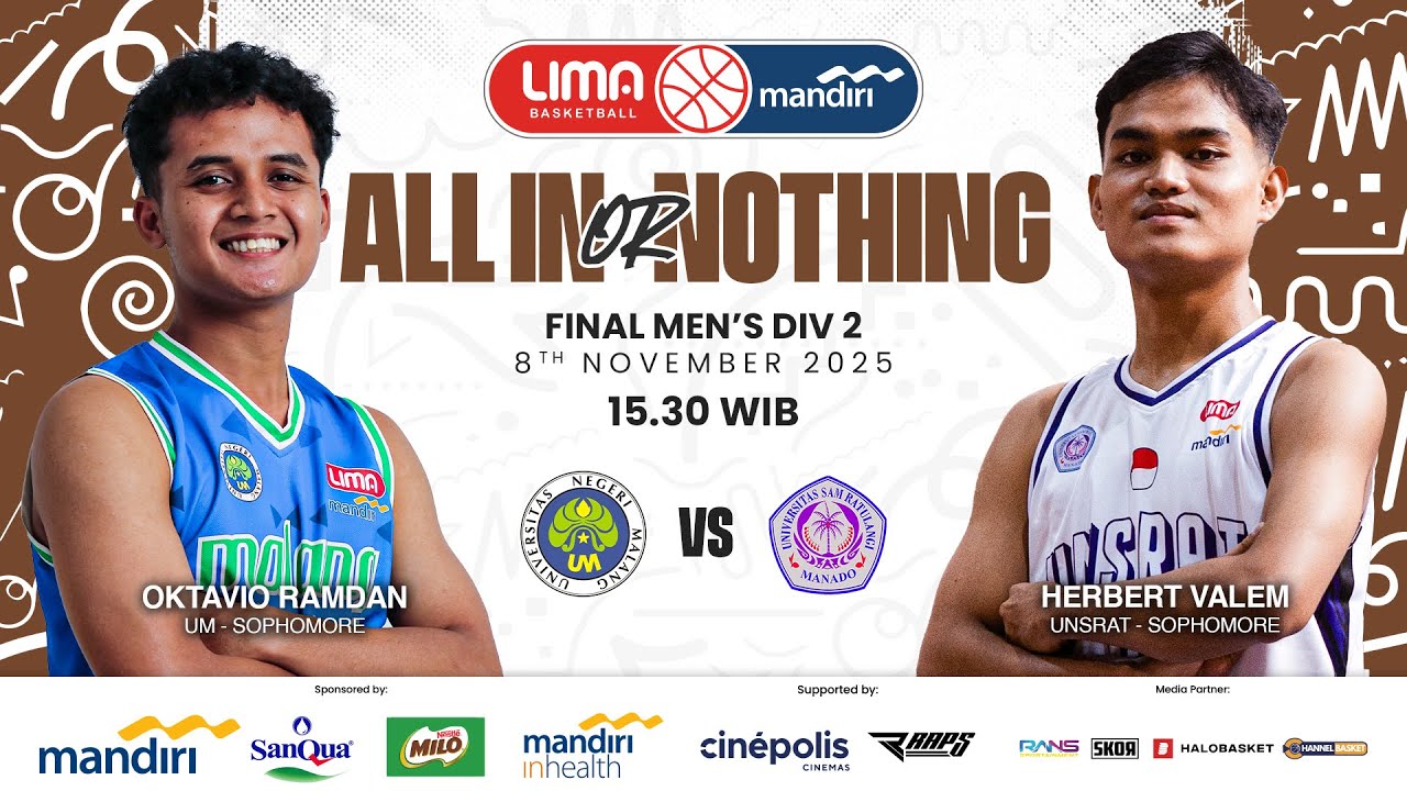 UM vs UNSRAT | Final Men's Division 2 | Surabaya I Nov 8