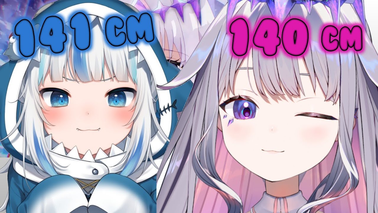 The new HoloEn Gen 3 Member is shorter than Gura...