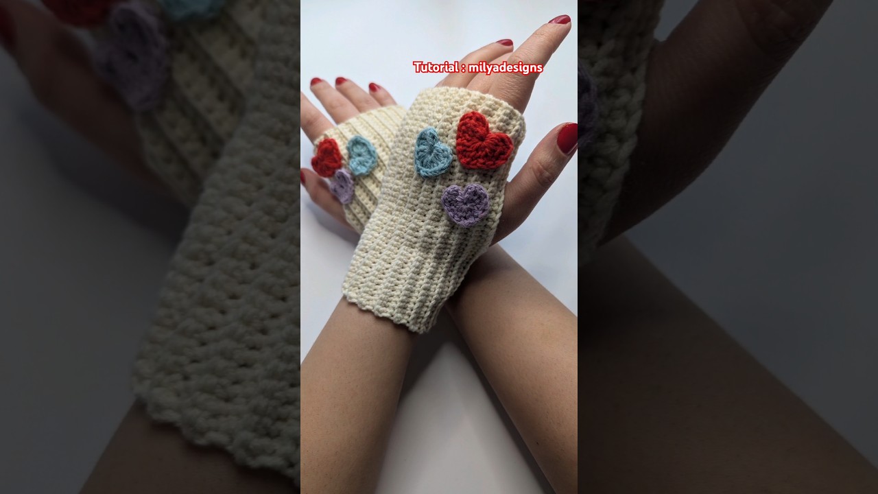The world's easiest crochet gloves #tutorialcrochet #crochettutorial #tutorials #crochetfreepattern