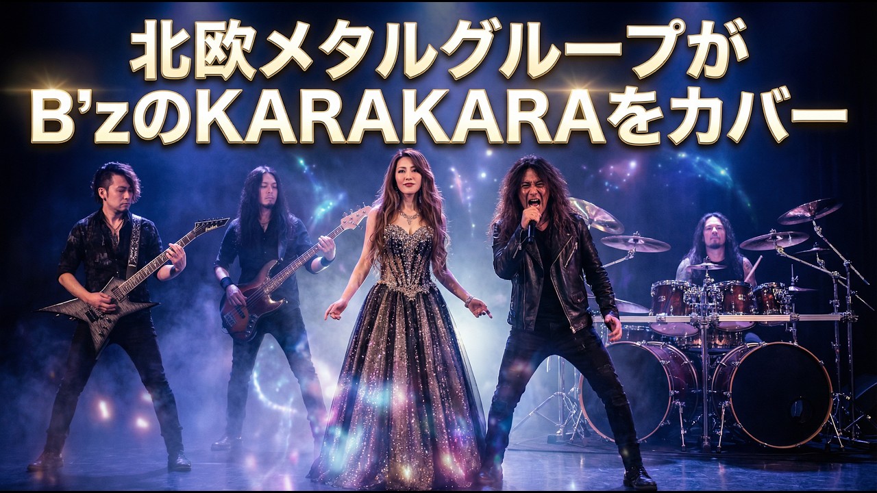 【AIカバー】北欧メタルバンドがB'z「KARAKARA」を本気でカバーしたらヤバすぎた | B'z KARAKARA | Symphonic Metal Cover