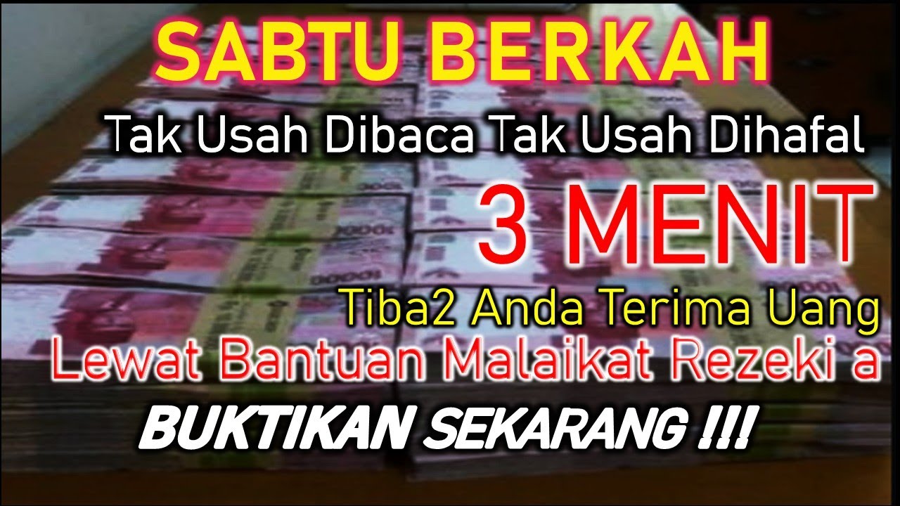 SELAMAT ANDA TERPILIH HARI INI ✅ UANG DATANG SENDIRI KERUMAH ANDA | Doa pembuka rezeki