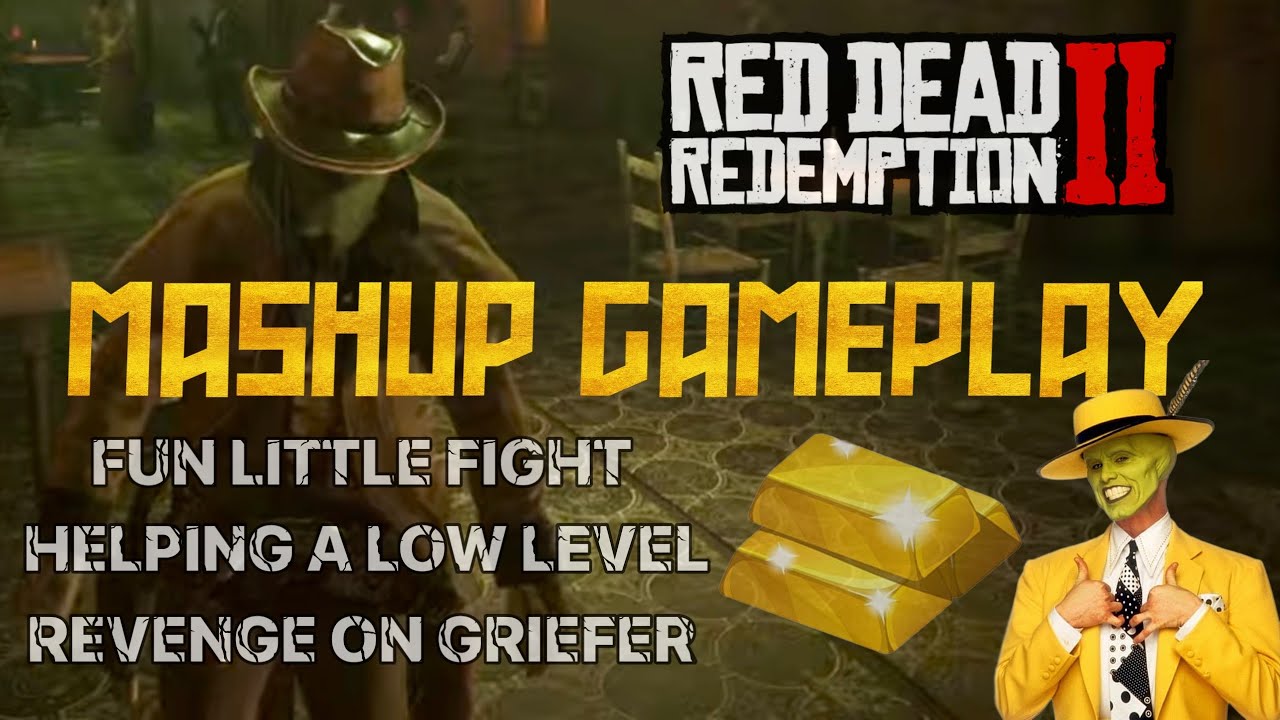 FUN GAMING NOTHING TO SERIOUS 🤠 HELPING OUT A LOW LEVEL- RDR2 ONLINE MASHUP VIDEO - PS4 PS5 XBOX 