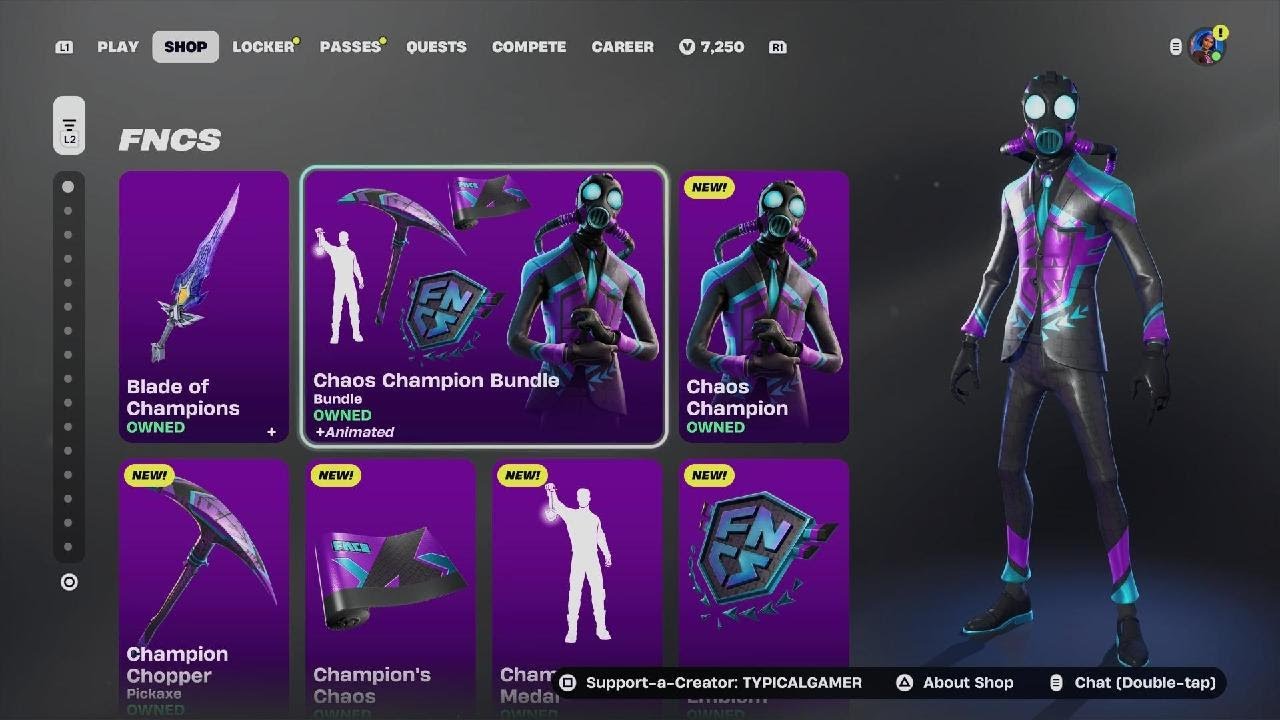 New Chaos Champion Bundle! Fortnite Item Shop December 2nd 2025!