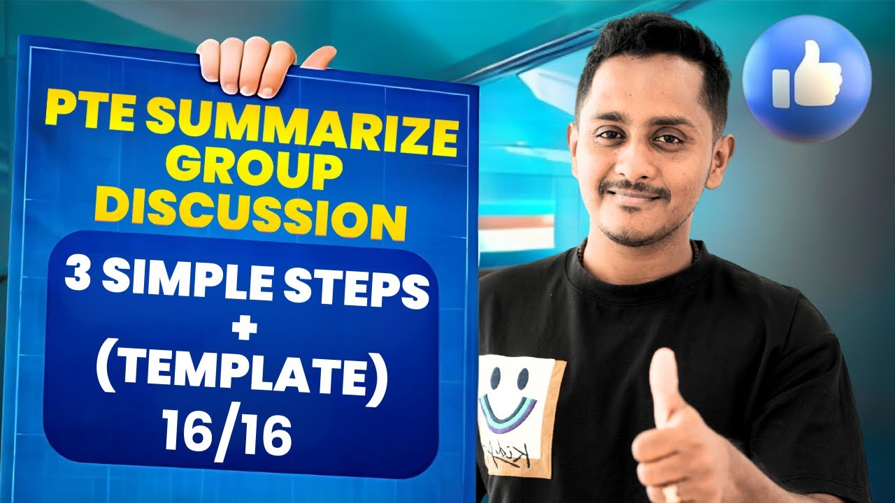 PTE Summarize Group Discussion 🎯 | 3 Easy Steps + Template (Score 16/16!)