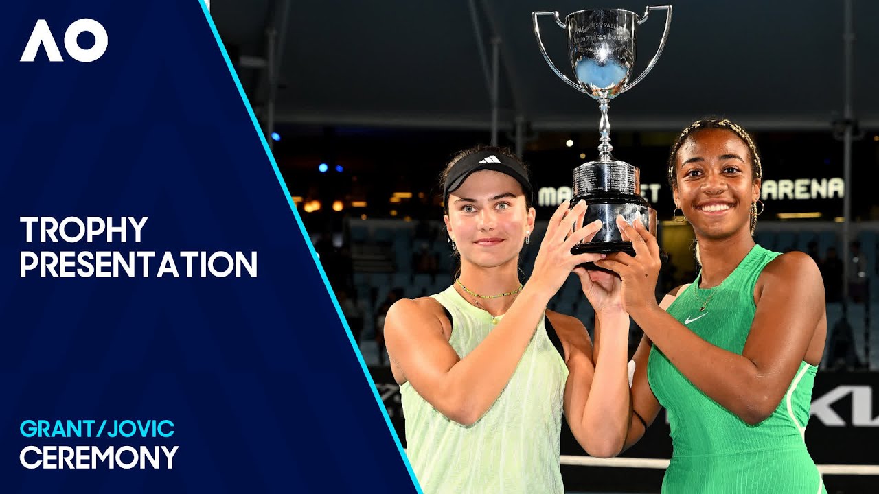 Junior Girls' Doubles Ceremony | Grant/Jovic v Pastikova/Stusek | Australian Open 2024