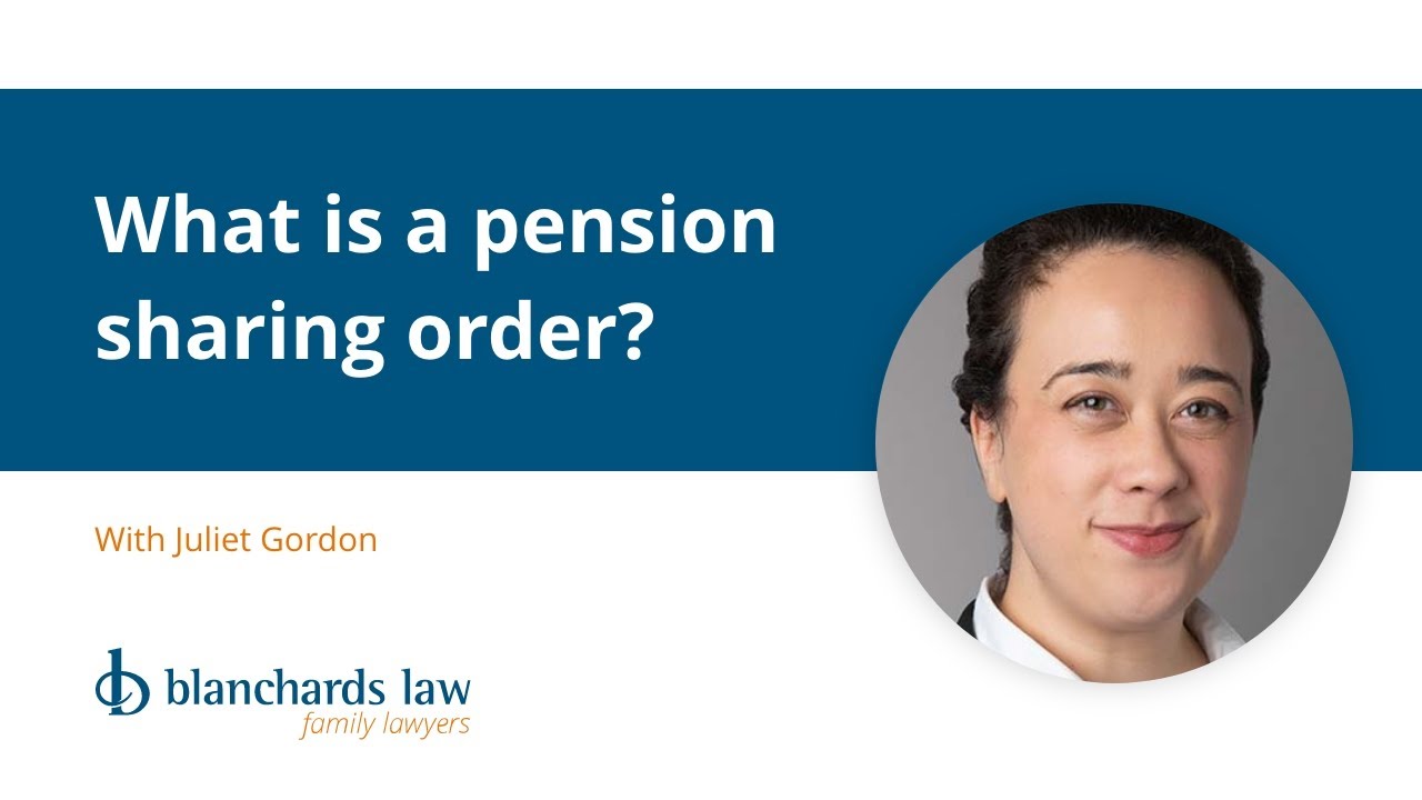 What is a pension sharing order?
