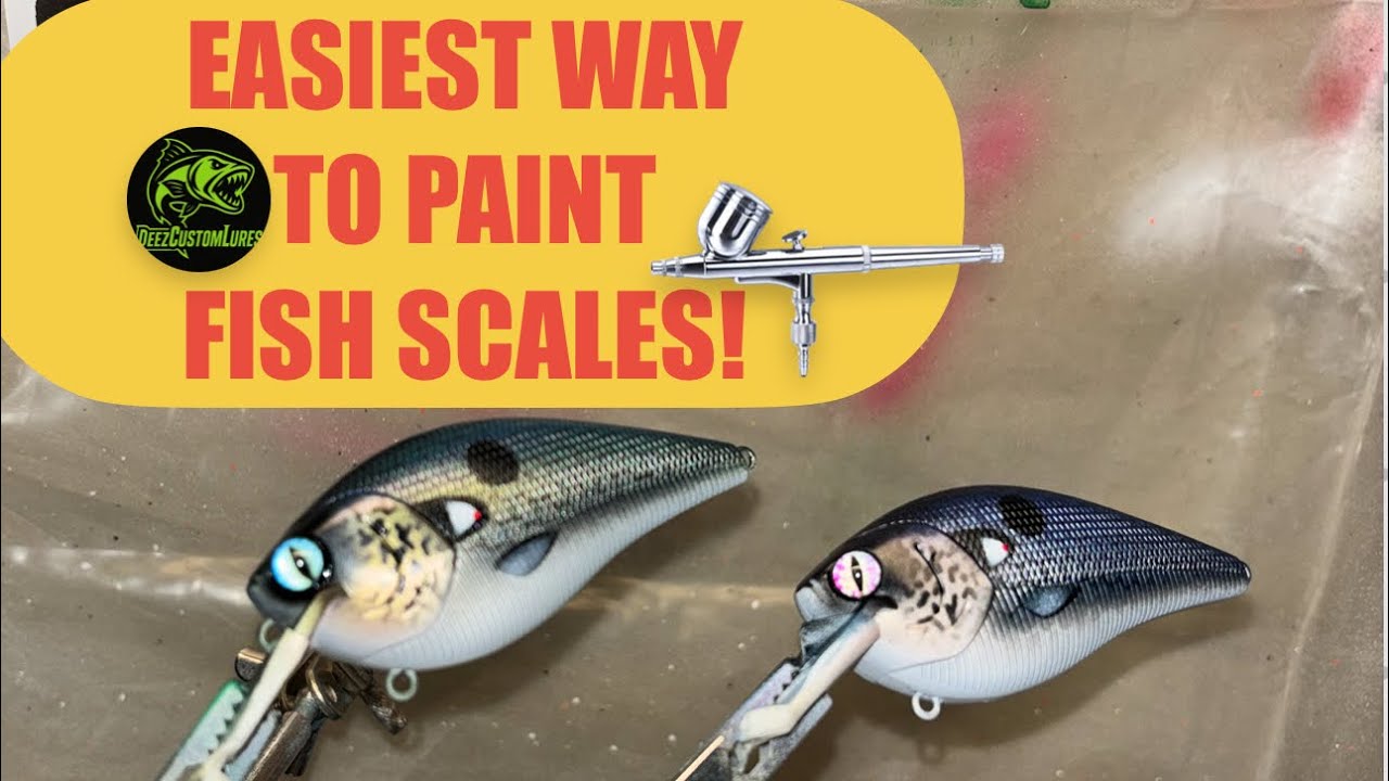 Custom Lure Painting: How To Paint Scales! 