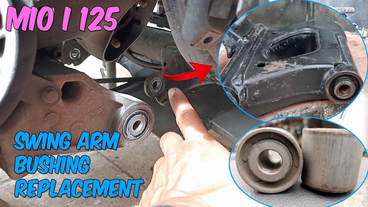 paano mag palit ng swing arm bushing ng Mio i 125