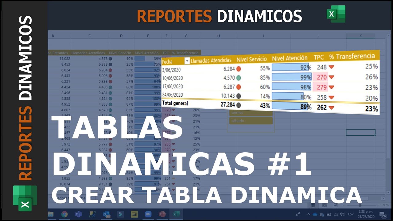 Tablas Dinamicas Excel 2020 - Parte 1