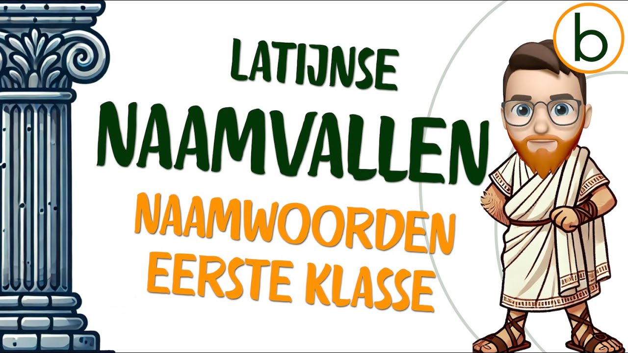 De verbuigingen van de eerste klasse in het Latijn: vorming en instuderen van de naamvallen.