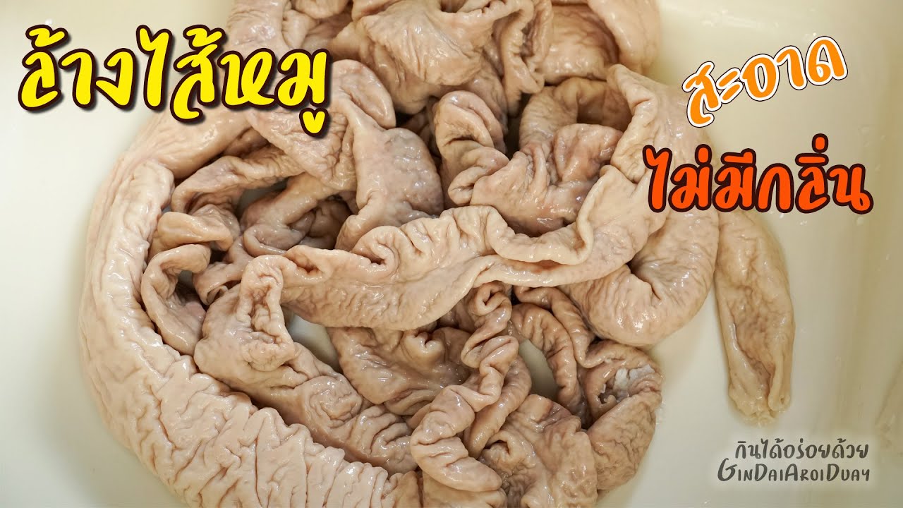 วิธีล้างไส้หมู ให้สะอาด หมดกลิ่น ง่ายๆแค่ทำแบบนี้ l กินได้อร่อยด้วย