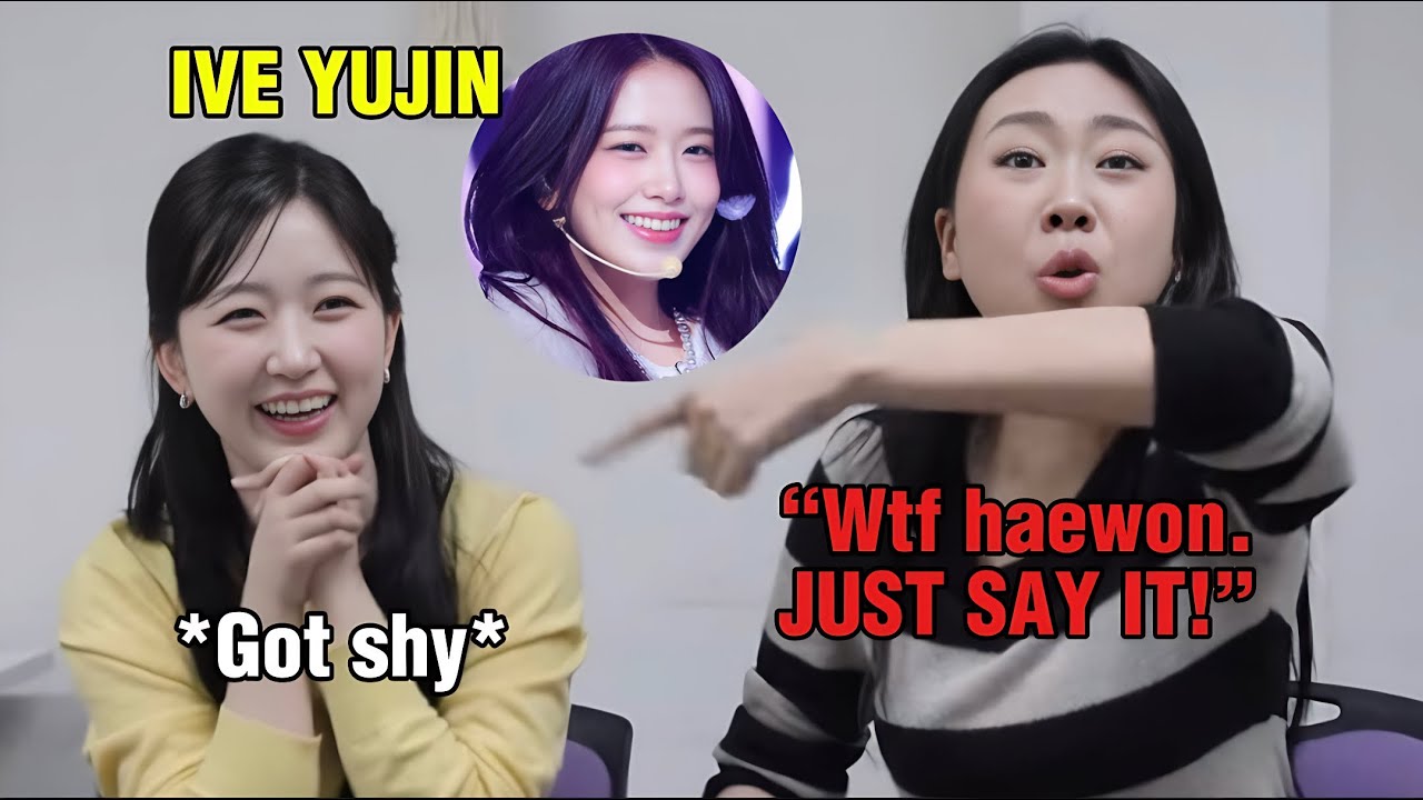 YOUNGJI got so frustrated at shy HAEWON when asking IVE YUJIN to be her friend