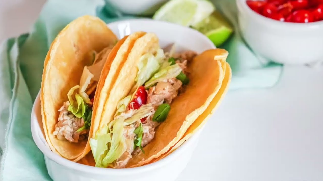 Shredded Chicken Street Tacos
