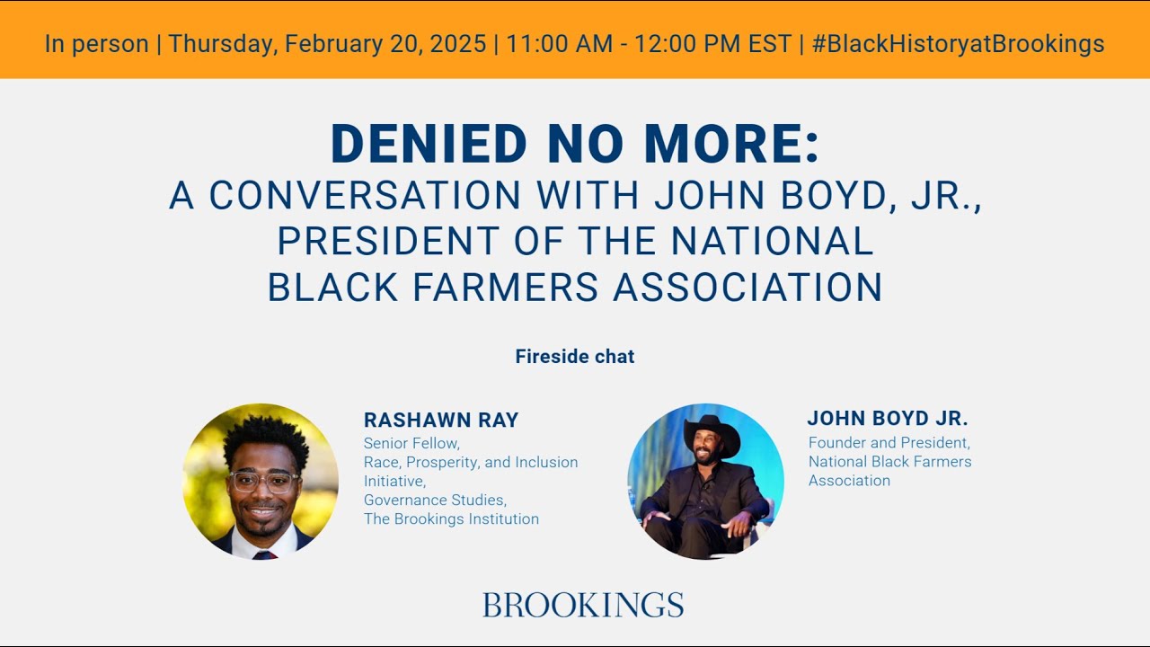 Denied No More: A Conversation with John Boyd, Jr. President of the Nat'l Black Farmers Association