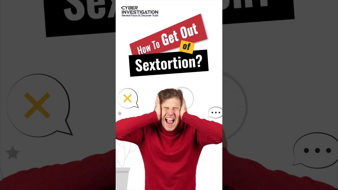 How To Get Out Of Sextortion? #shorts #sextortion #blackmail #onlinethreats #cybersecurity