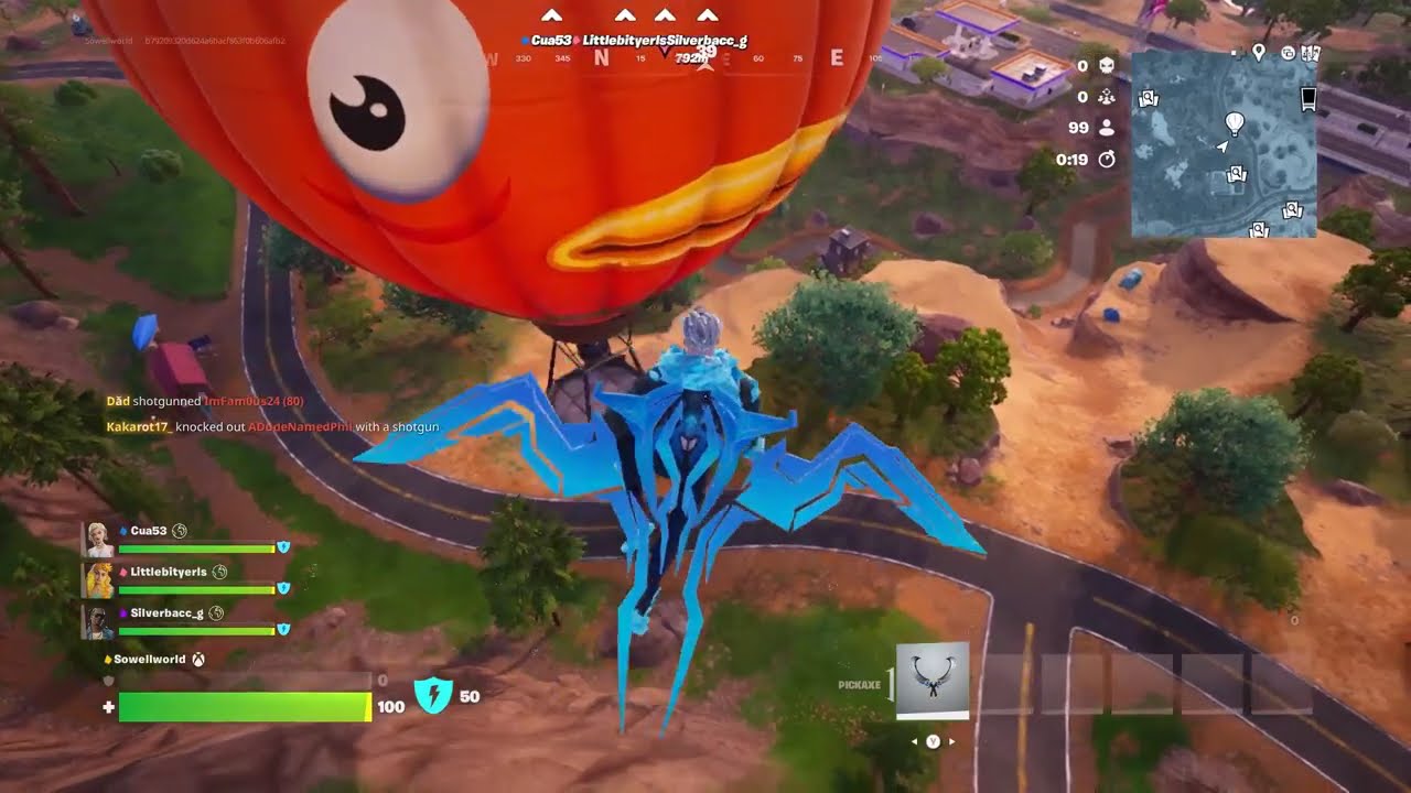 i am playing fortnite battle royal