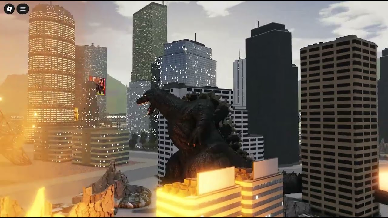 jeager and Heisei godzilla in kaiju arisen roblox