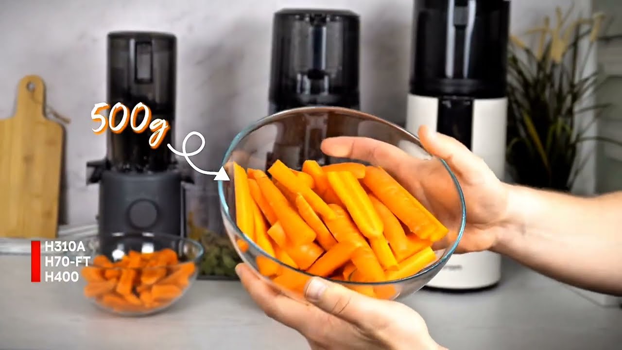 Hurom H310A vs H70-FT vs H400: Which juicer handles carrots best? 