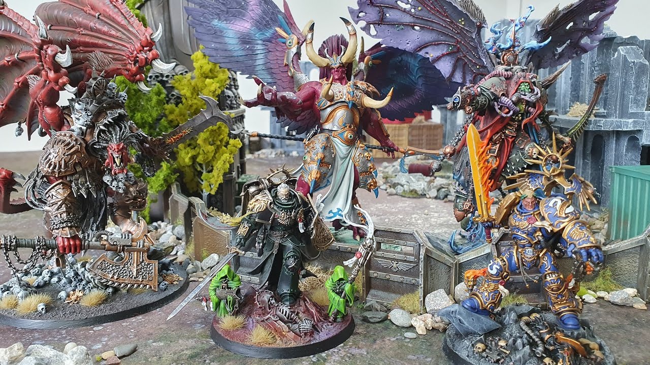 Imperium vs Chaos, Warhammer 40k battle report with all 5 Primarchs