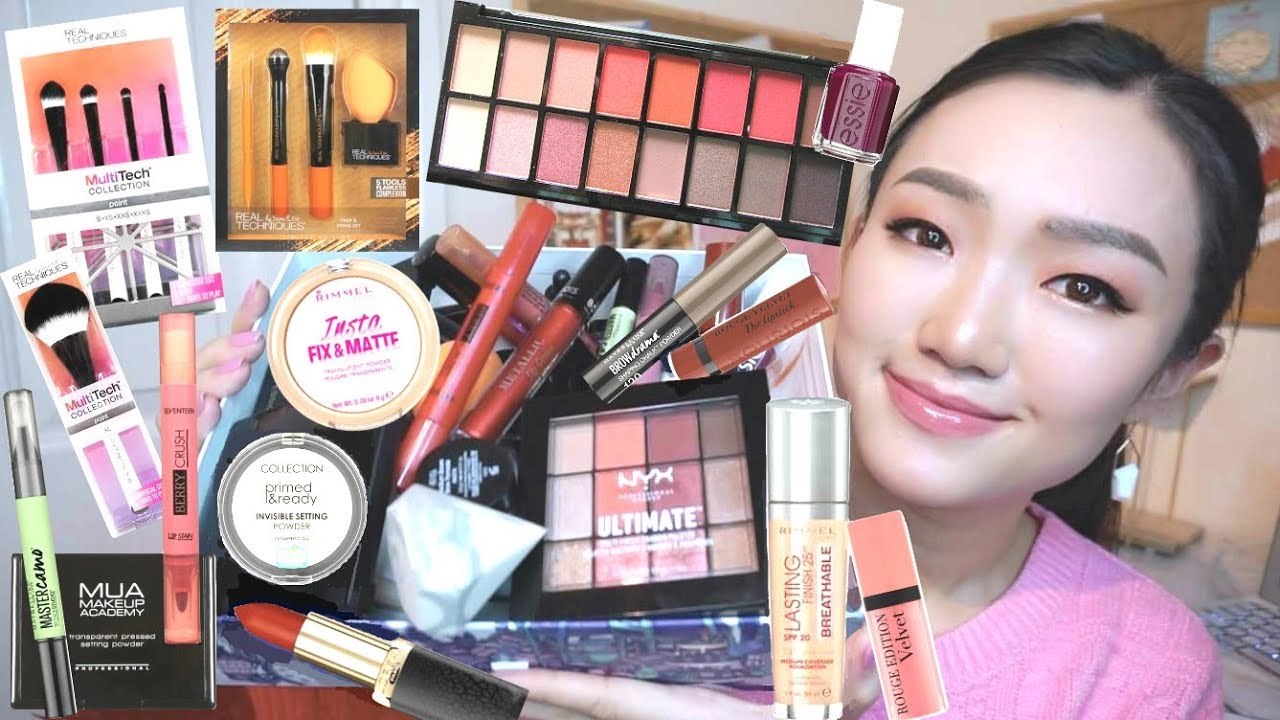 纯干货！超多开架彩妆分享| 近期新品 | 评价&试色 | 种草&扫雷 Huge New-In Drugstore Makeup Haul Review & Swaches Love & Hate
