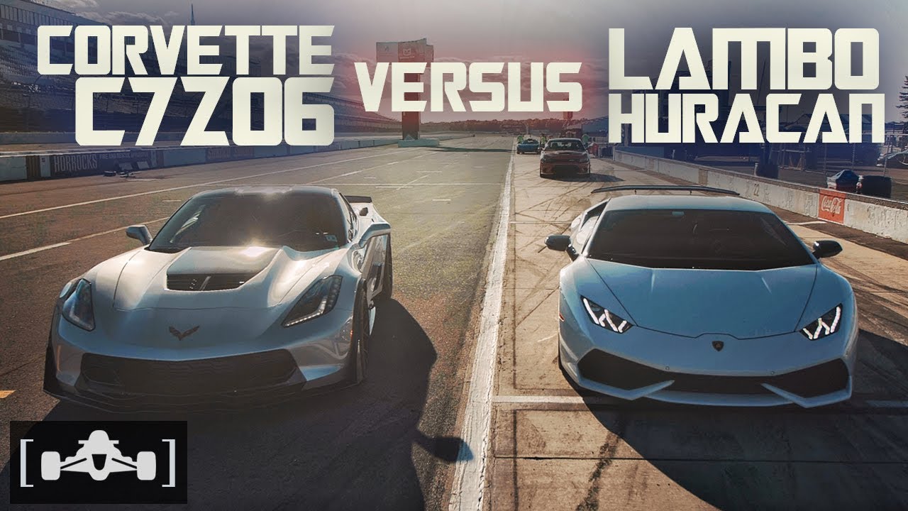 Corvette C7 Z06 vs. Lamborghini Huracan LP610-4 | Roll Race