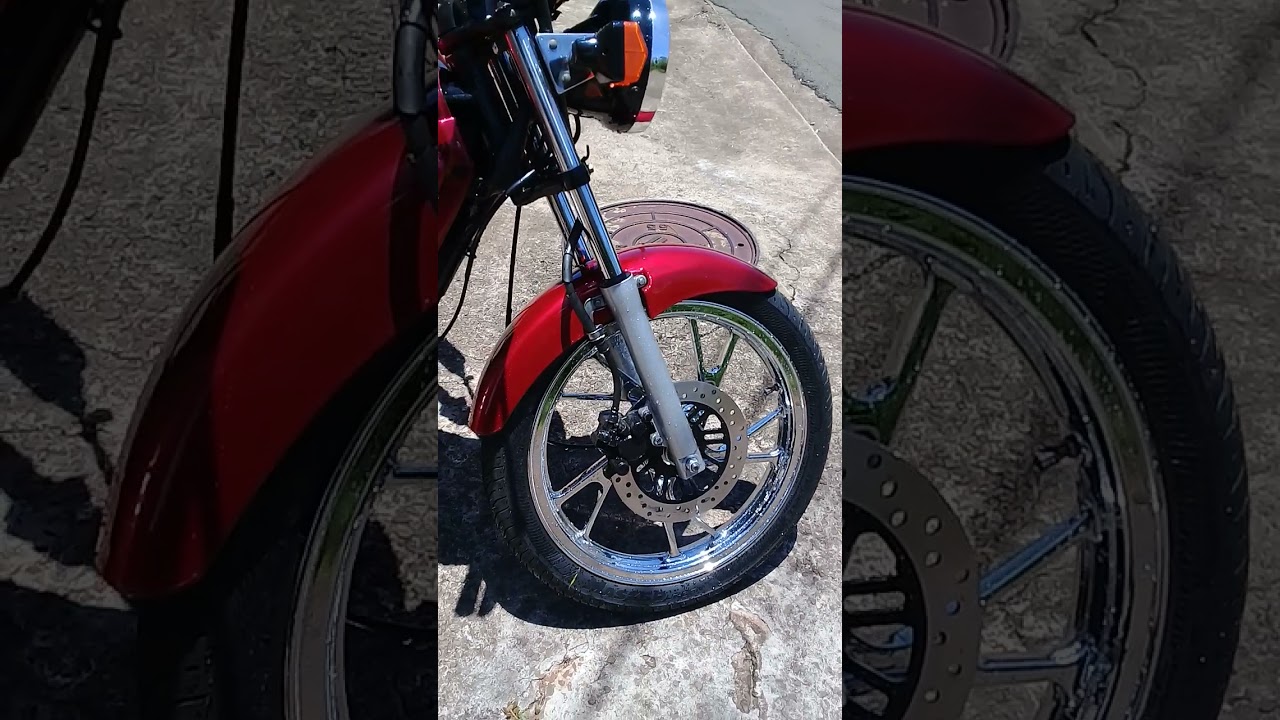 estrada cbx200 com roda cromada