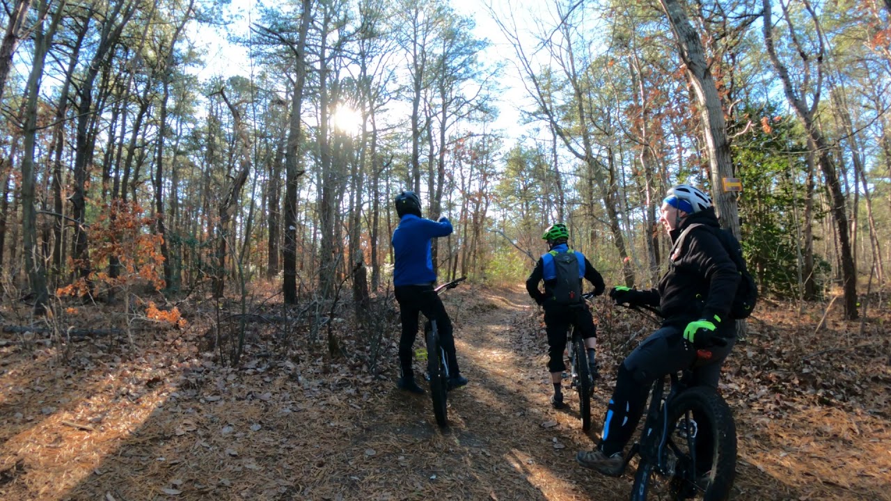 Edgewood Preserve, Long Island, Deer Park, NY - C.L.I.M.B. Mountain Bike Trail Group Ride 12/12/21