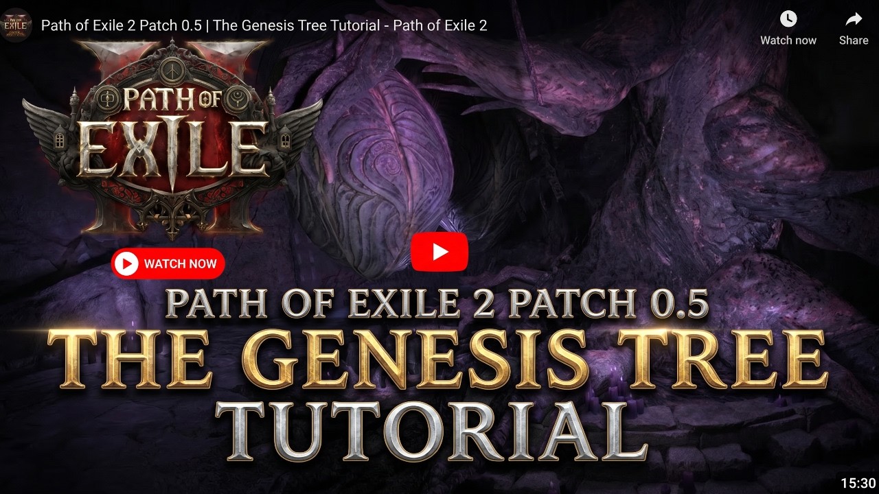 Path Of Exile 2 Patch 0.5: The Genesis Tree Tutorial