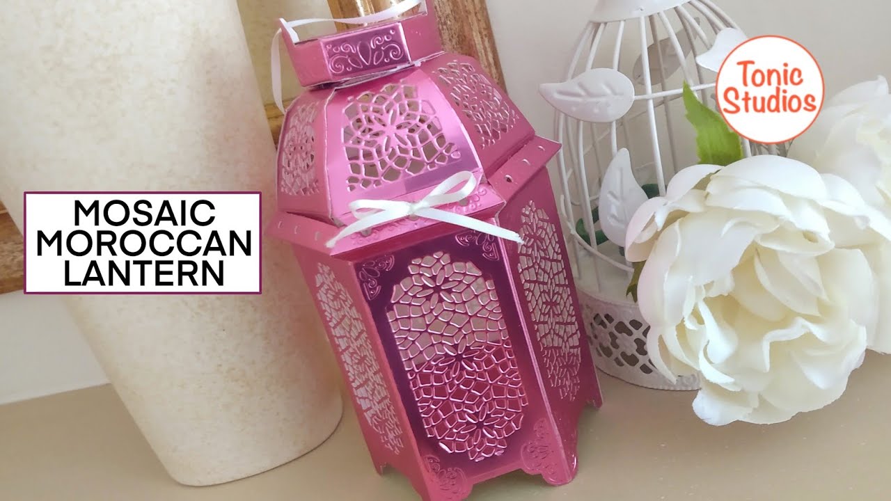 TONIC STUDIOS - Making a Mosaic Moroccan Lantern with my furry assistant!