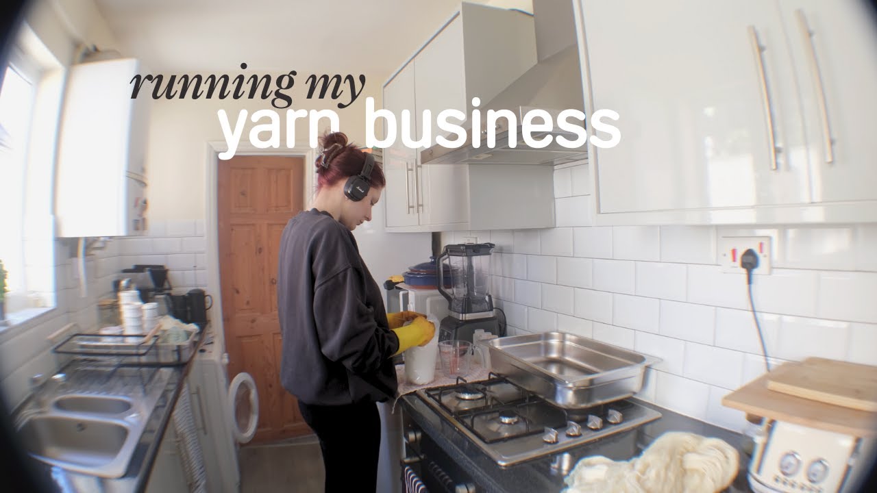 dying yarn, making orders, new month goals | days @ home