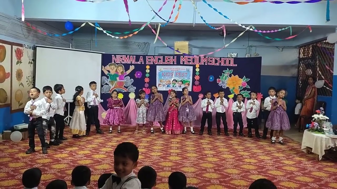 Kids fest celebration in  Nirmala English medium School 