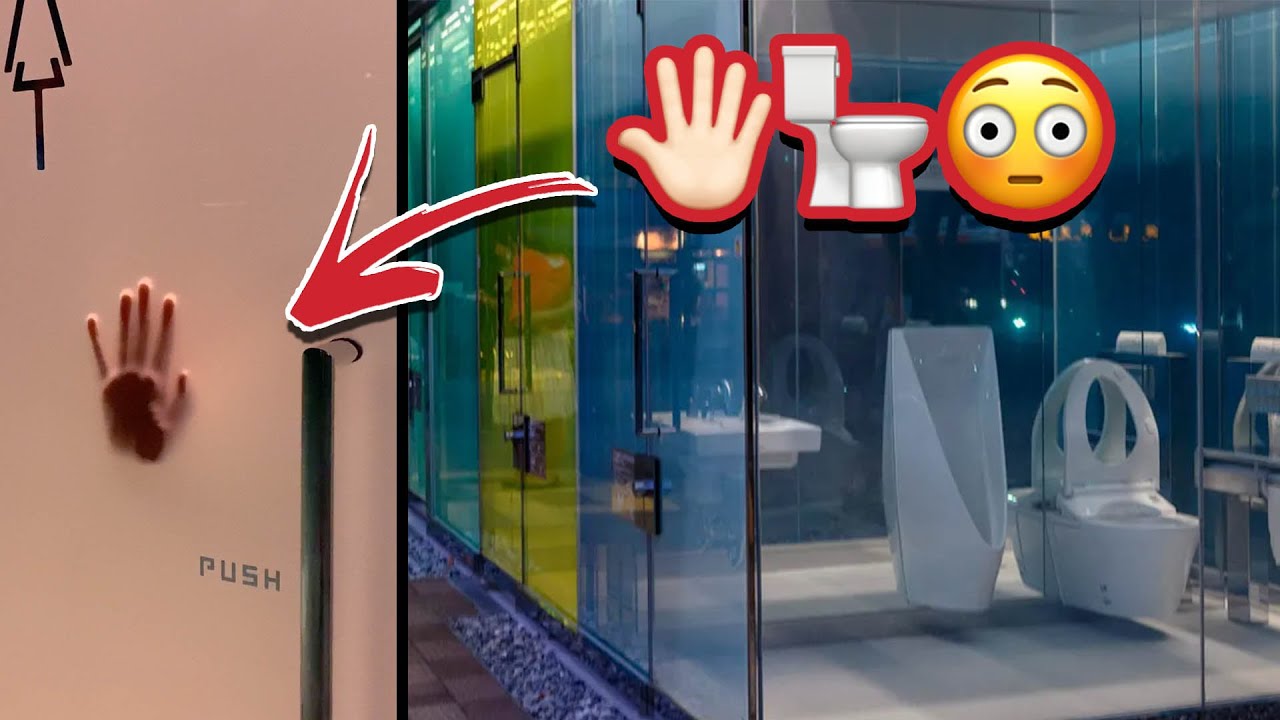 الحمامات الشفافة في اليابان 🚽🛑 | محل ننتيندو 👾