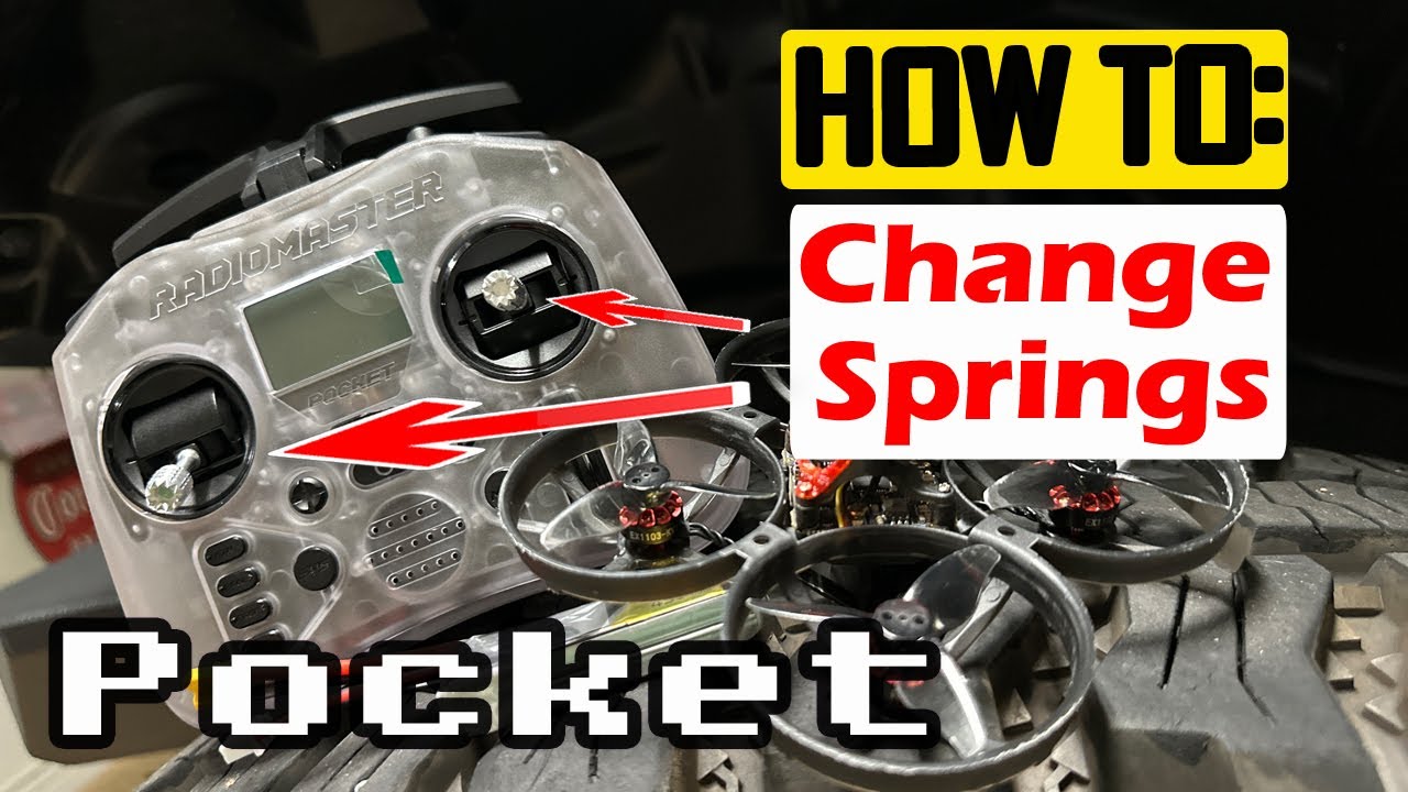 Radiomaster Pocket - How To - Change Gimbal Tension Springs  #fpv #tinywhoop #drone