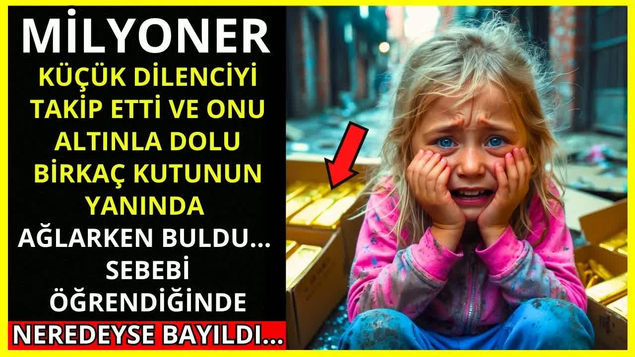BİR MİLYONER KÜÇÜK DİLENCİYİ TAKİP ETTİ VE ALTINLA DOLU BİRKAÇ KUTU BULDU VE YAPTIĞI ŞEY...