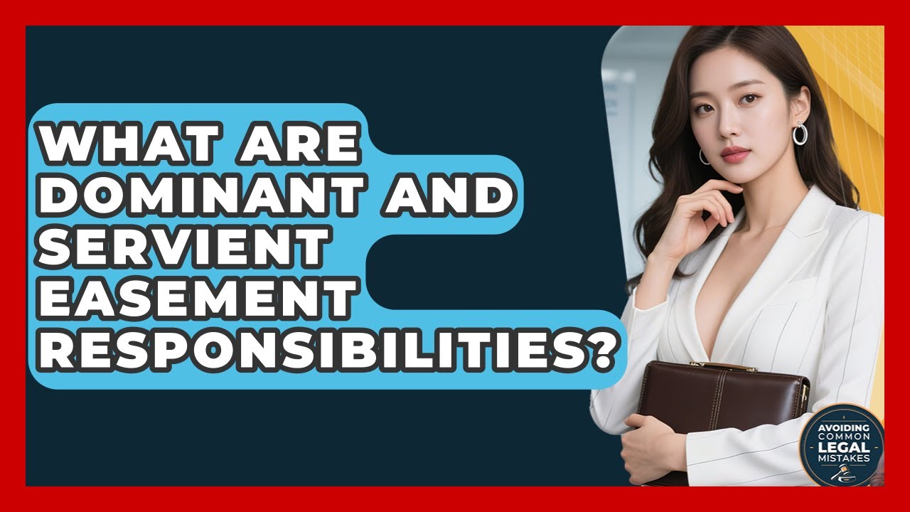 What Are Dominant And Servient Easement Responsibilities? - Avoiding Common Legal Mistakes