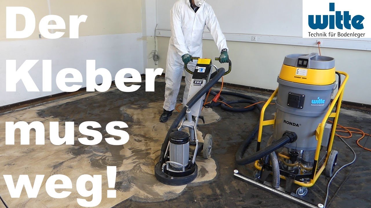 Kleber entfernen mit Floorman und Kombi-Sauger I WITTE