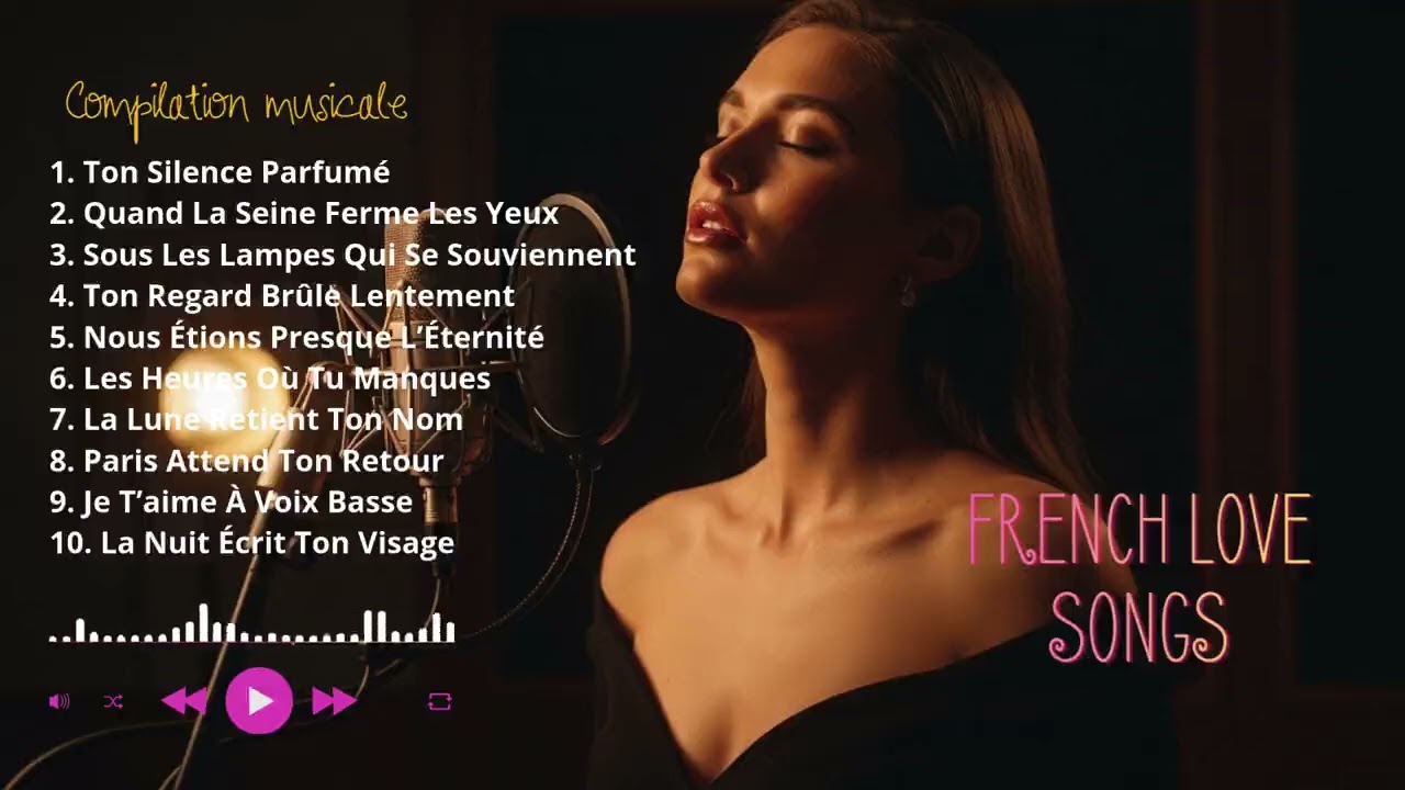 French Love Songs for Study & Relaxation 📚 Calm Romantic Background Music