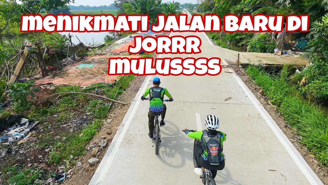 Gowes santai menyambangi jalan aspal Alus... yang sebelumnya bloyoh