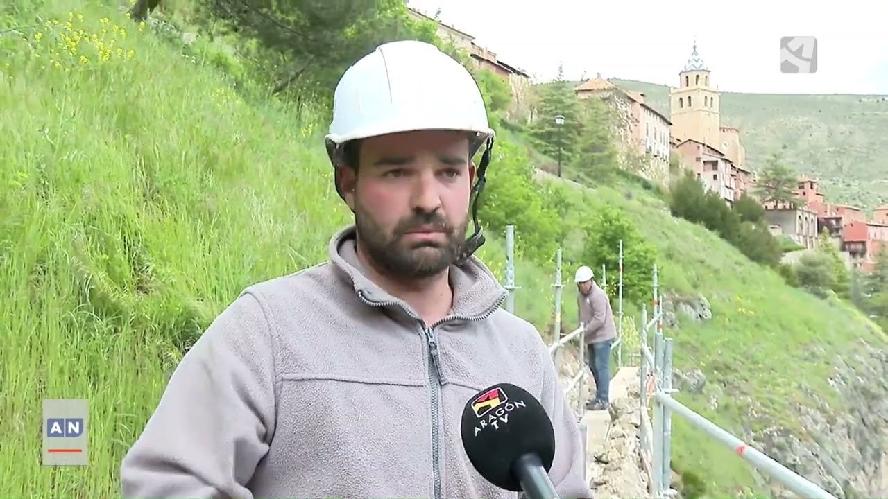 FSMA | Informativos Aragón TV. Restauración de un nuevo tramo de muralla en el sector este