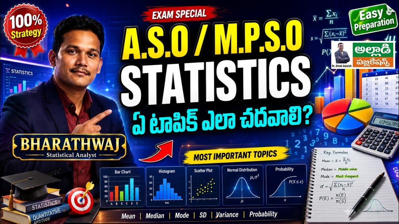 A.S.O / M.P.S.O Statistics Preparation Strategy | How to study each topic? | Most Important Topics