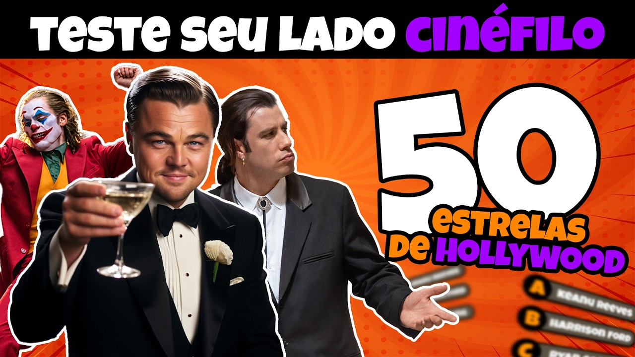 🎥 ADIVINHE 50 CELEBRIDADES DO CINEMA ⭐ 