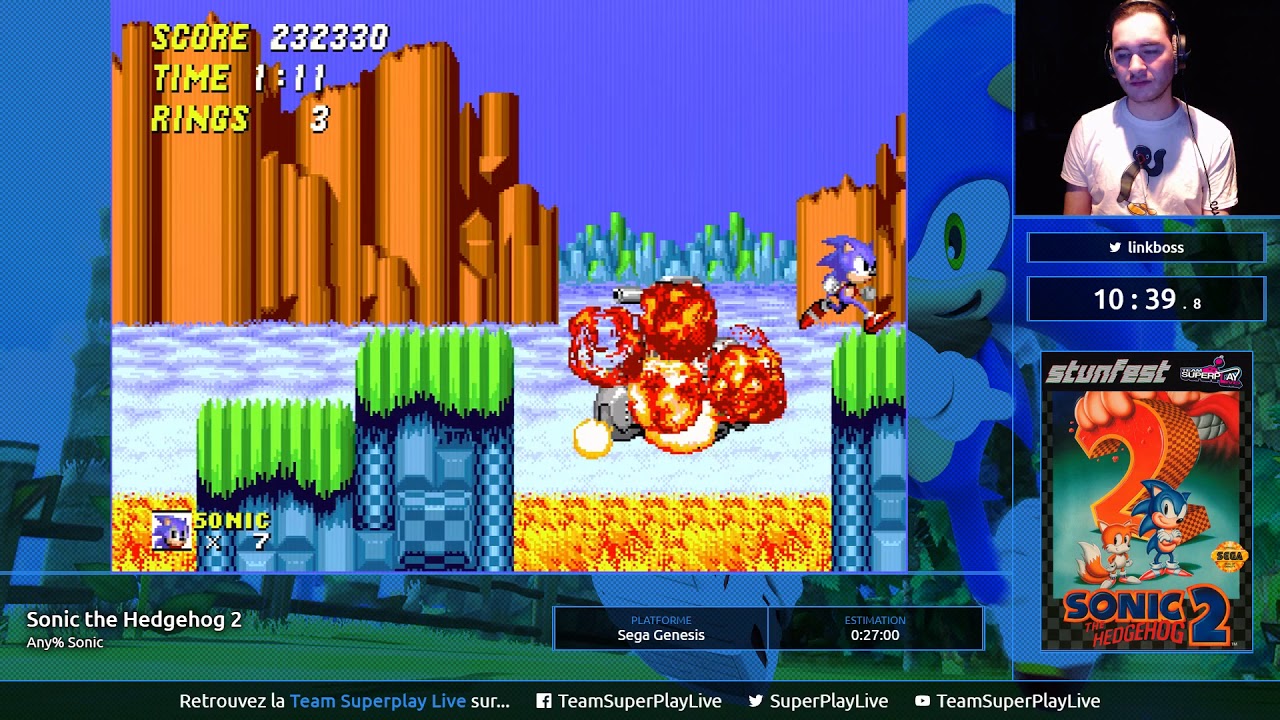 @Stunfest 2019 - TSPL - Sonic the Hedgehog 2 Any% Sonic by Linkboss