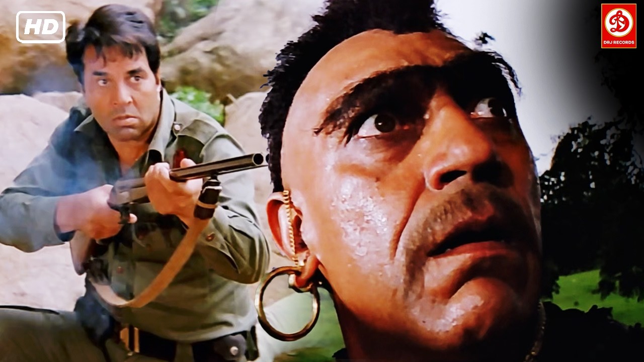 डाकू अमरीश पूरी का पुरे आतंक को मिटाया | लोहा एक्शन मूवी सीन्स  4K- अमरीश पुरी Vs धर्मेंद्र