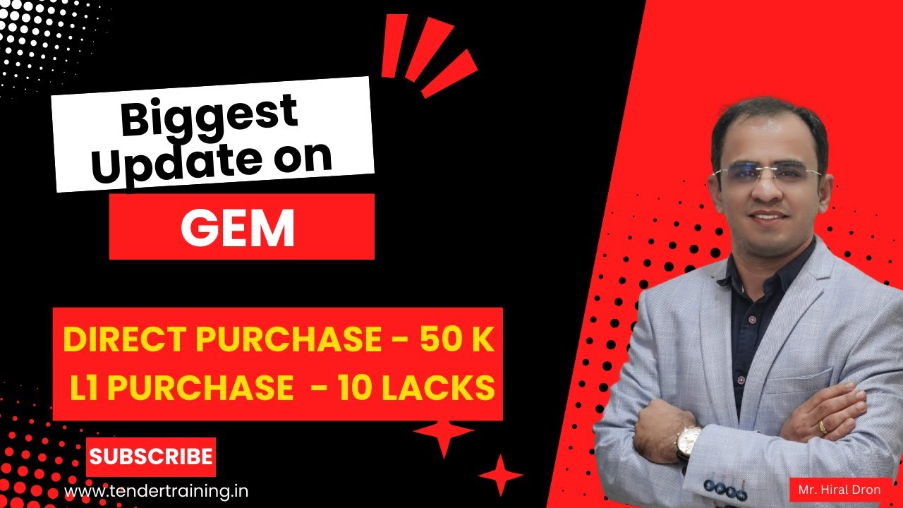 GeM 2024 Update: Direct Purchase & L1 Comparison Limits Revised!
