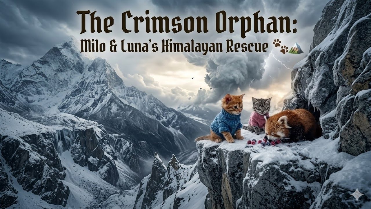 The Crimson Orphan: Milo & Luna&rsquo;s Himalayan Rescue 🐾🏔️